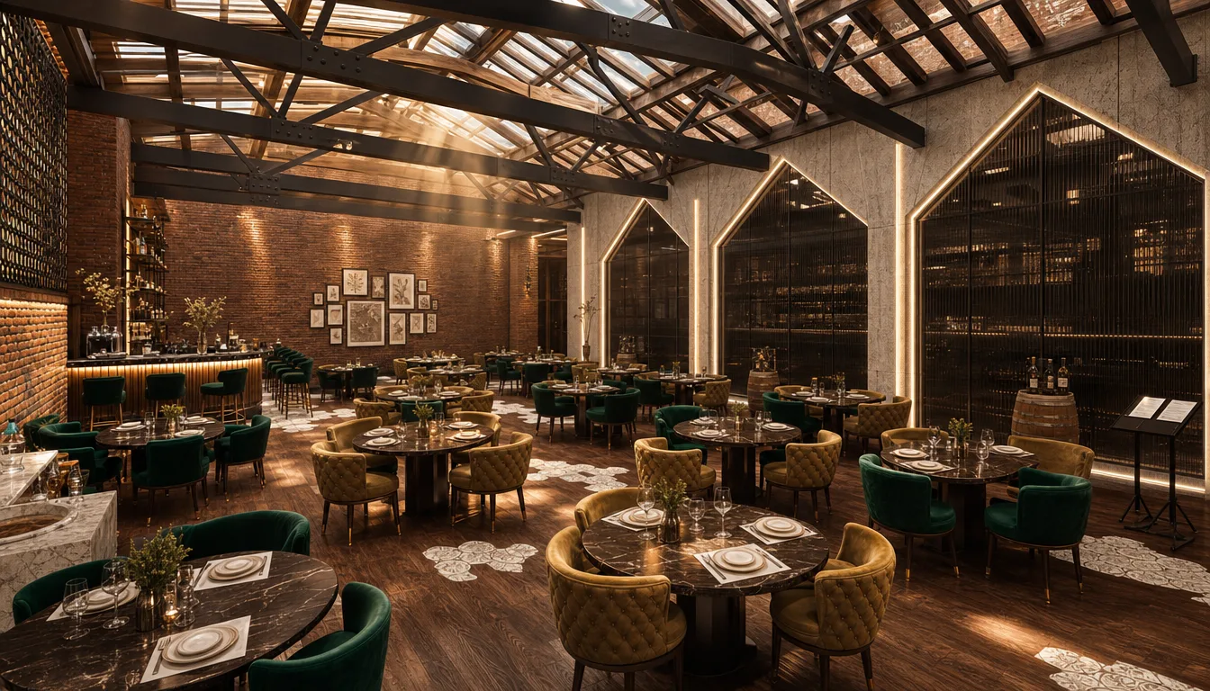 Large restaurant dining hall in the Italian Restaurant project in Nasr City