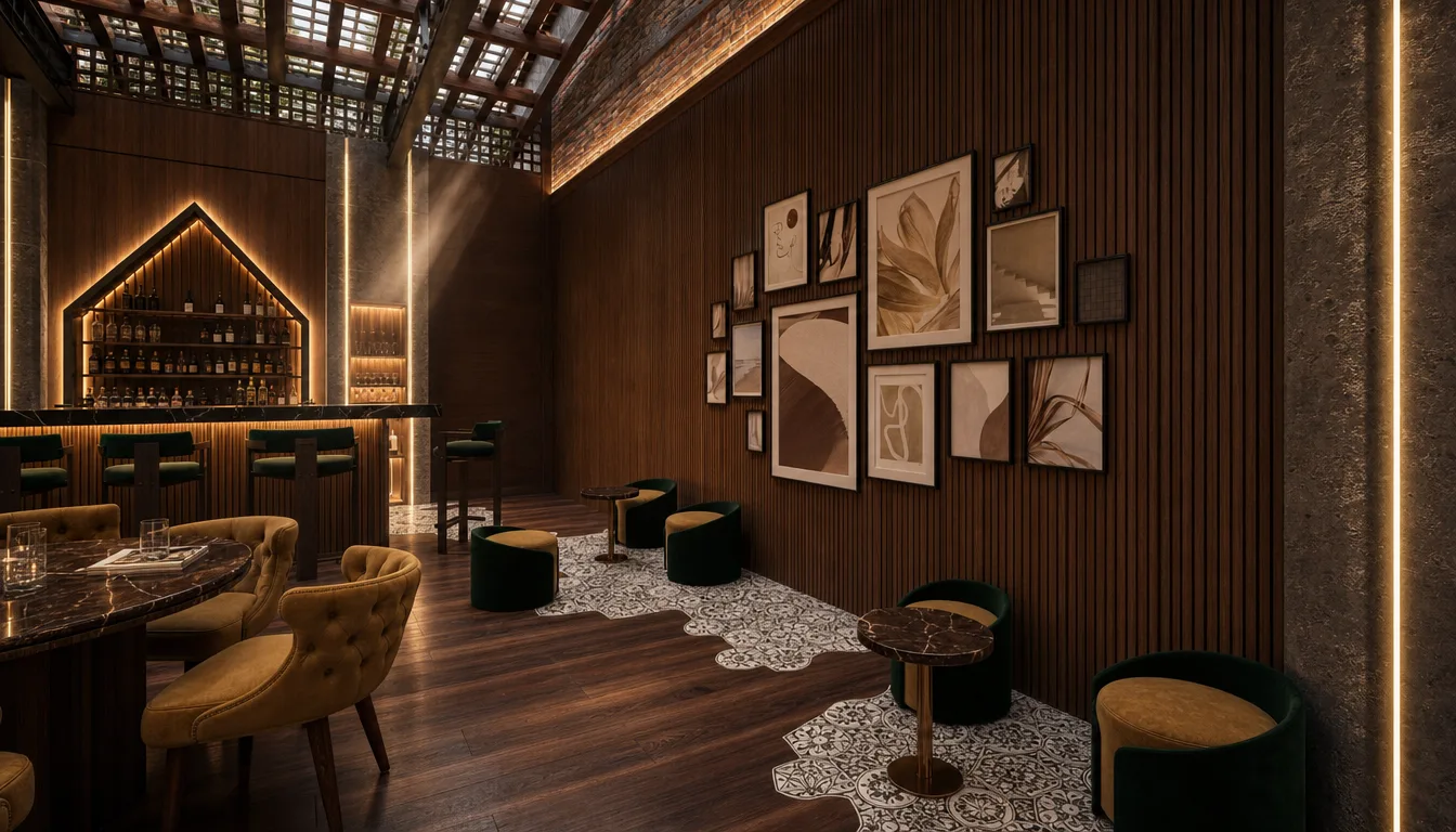 Restaurant lounge and bar in the Italian Restaurant project in Nasr City