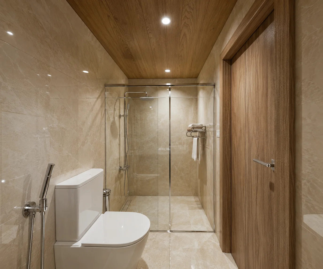 Glass shower bathroom in the Dome Resort project in Sahl Hashish