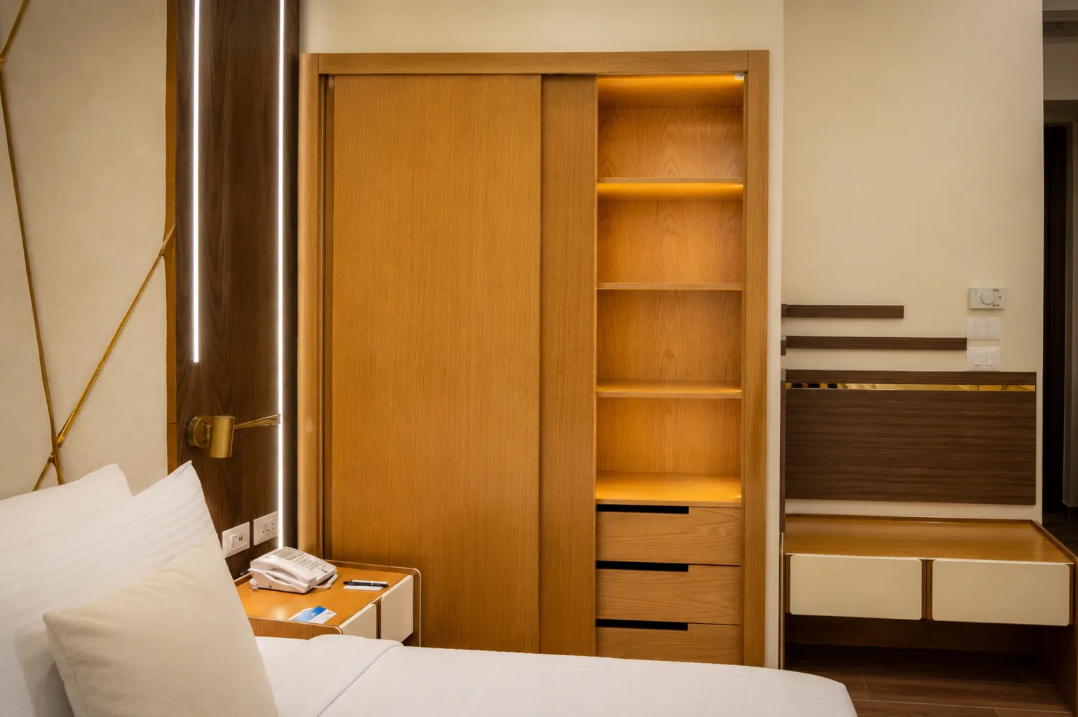 Hotel wardrobe and desk in the Sonesta Hotel project in Nasr City