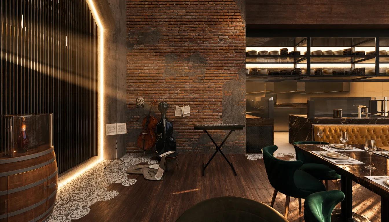 Restaurant lounge seating in the Italian Restaurant project in Nasr City