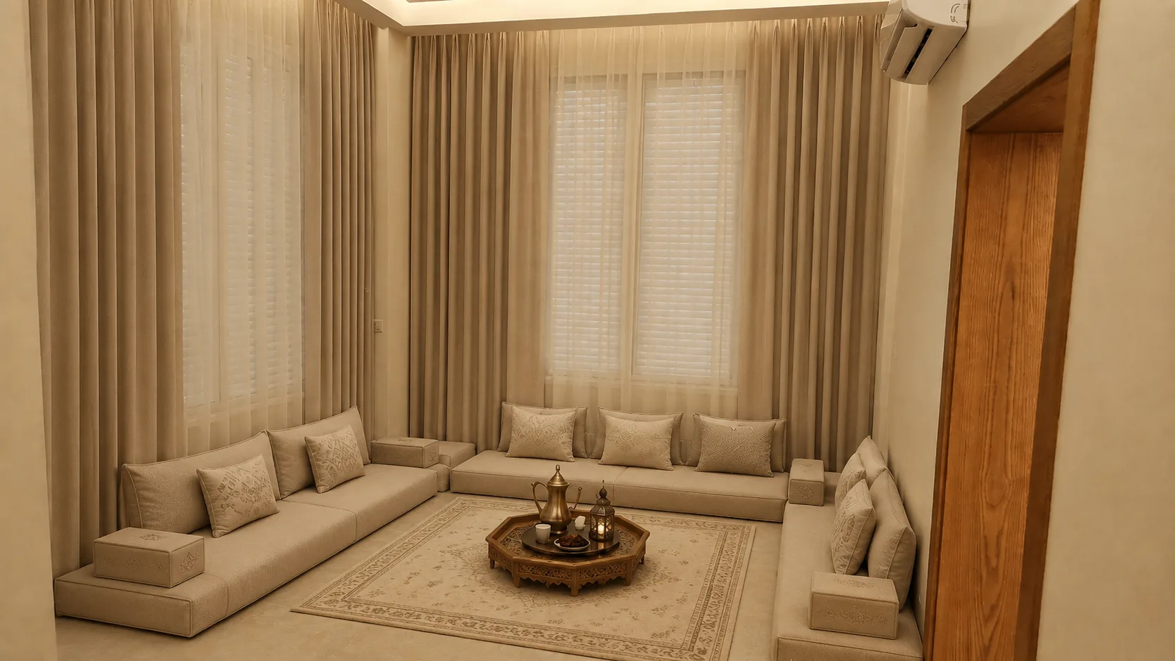 Traditional sitting room in the Maadi Villa project in Maadi