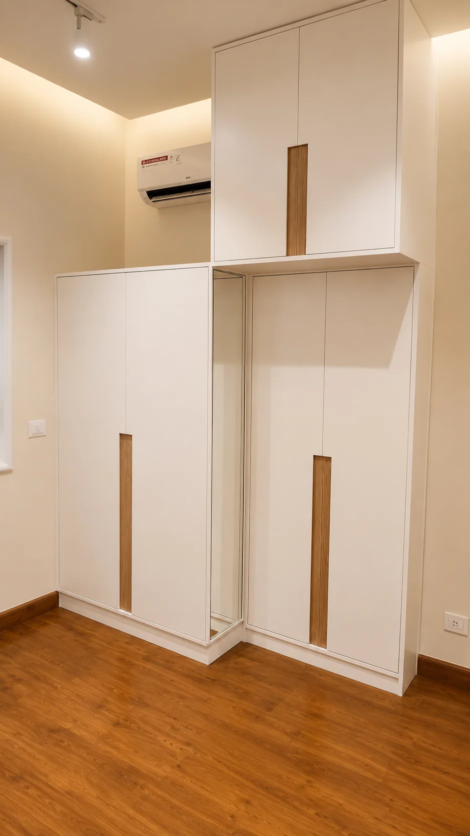 Minimal full-height wardrobe in the Maadi Villa project in Maadi
