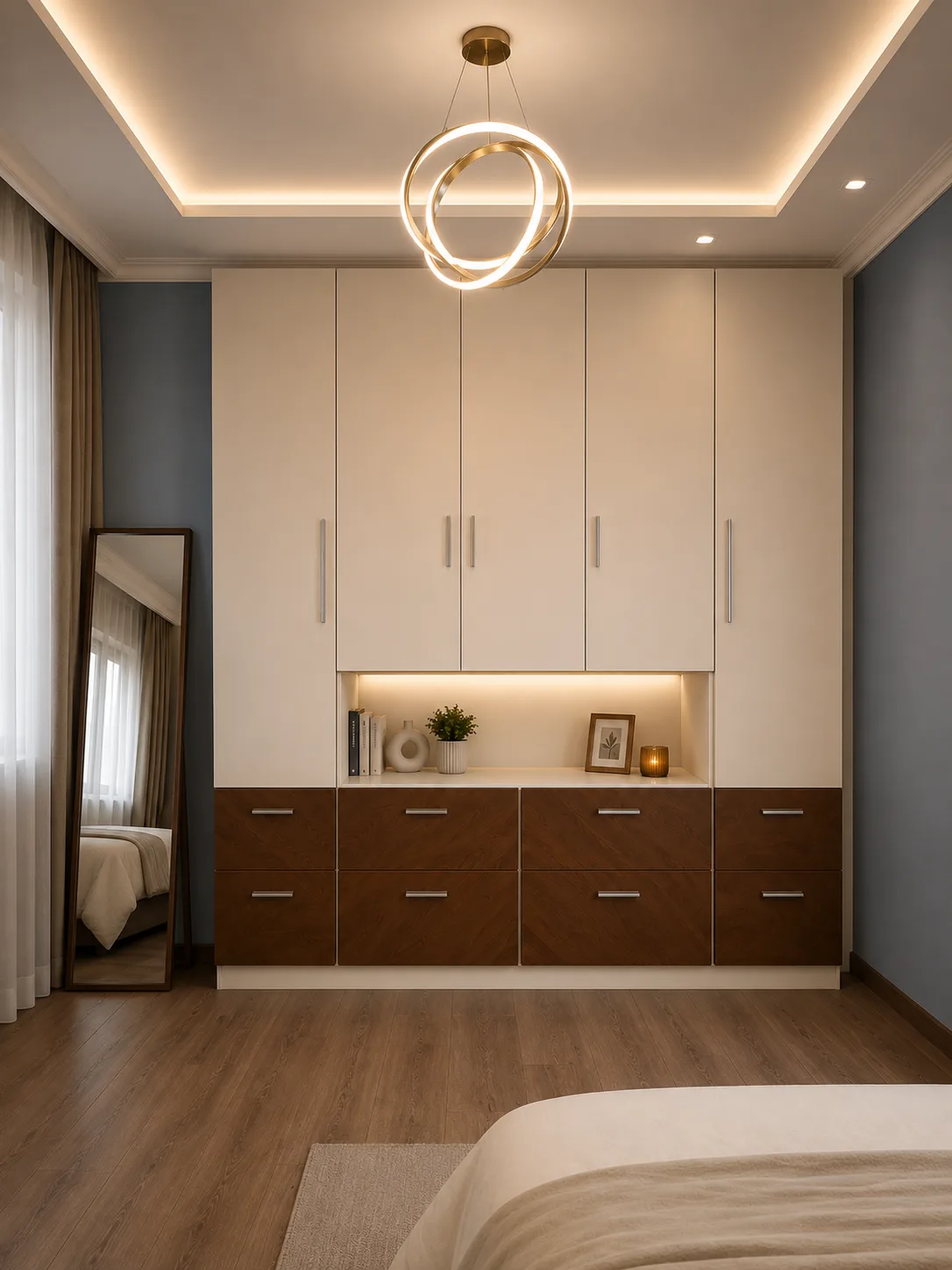 Built-in bedroom wardrobe in the Oraby Villa project in Oraby - Elobour