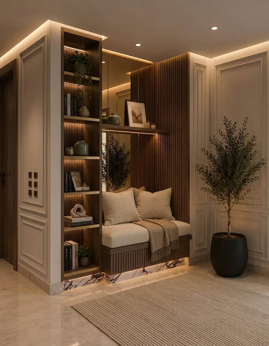 Library reading corner in the Palm Hills VGK Compound project in 5th Settlement