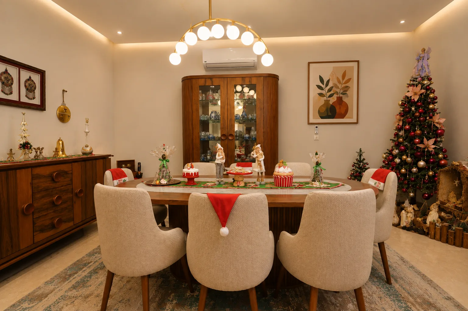 Festive dining room in the Mivida Compound project in 5th Settlement
