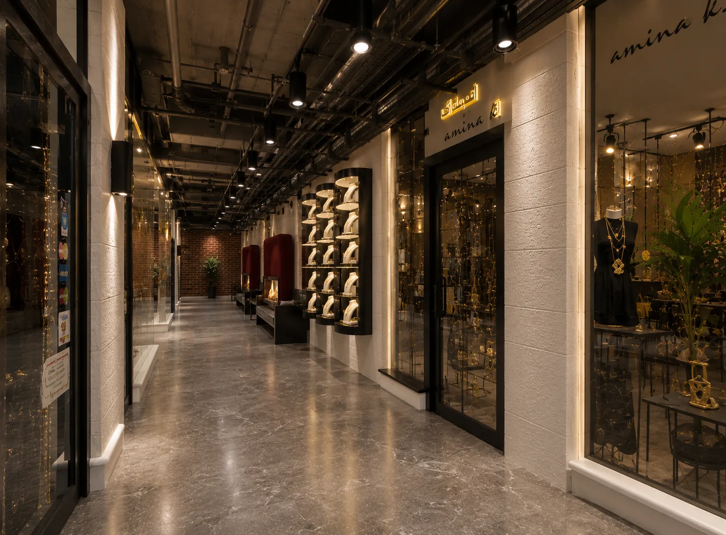 Degla center retail corridor in the Degla Center project in Zamalek