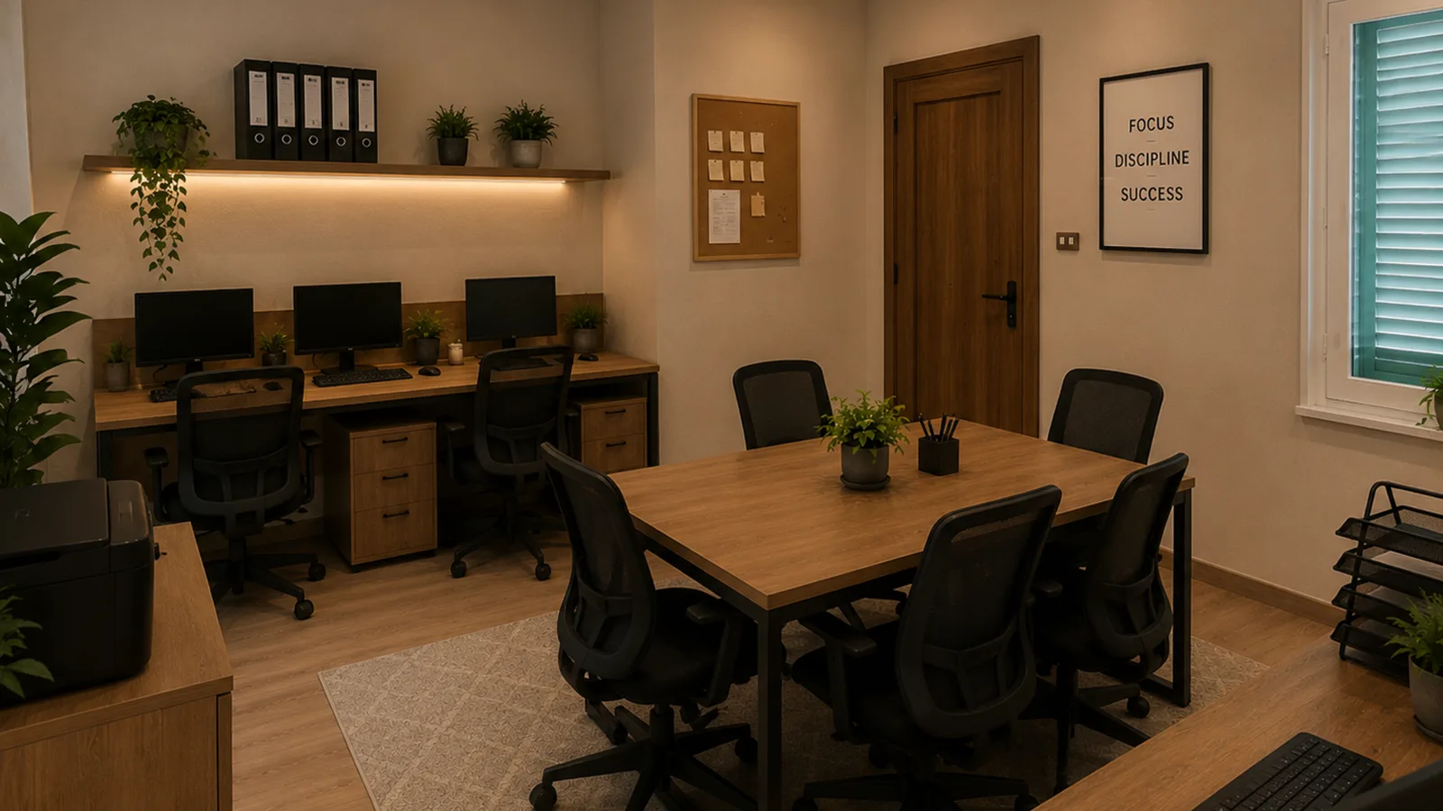 Office meeting room in the Advertise Company project in Heliopolis