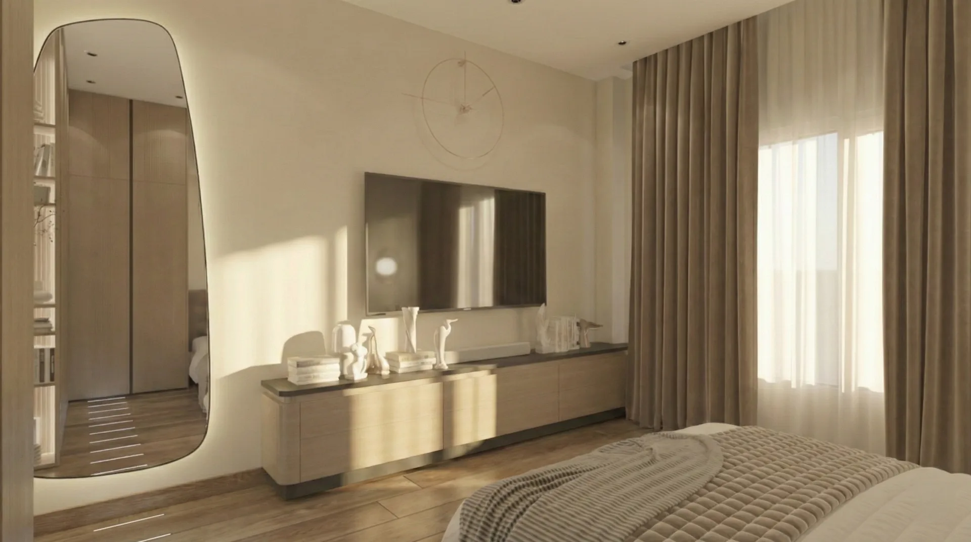 Sunlit bedroom in the La Vista Compound project in New Administrative Capital