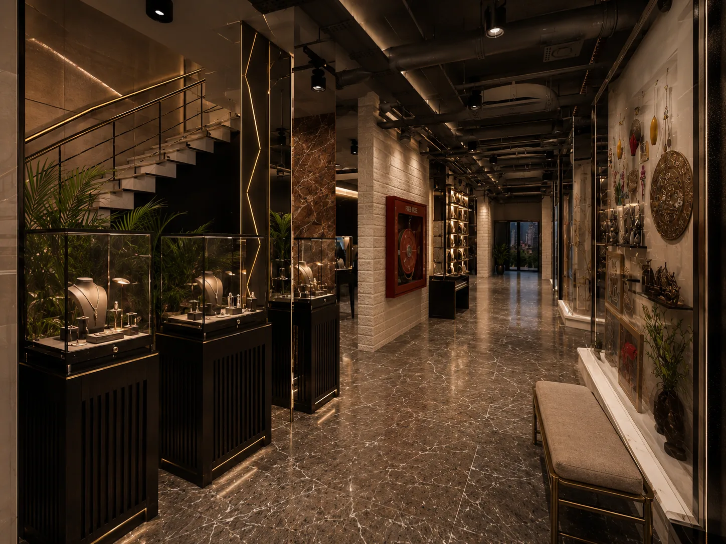 Degla center jewellery corridor in the Degla Center project in Zamalek