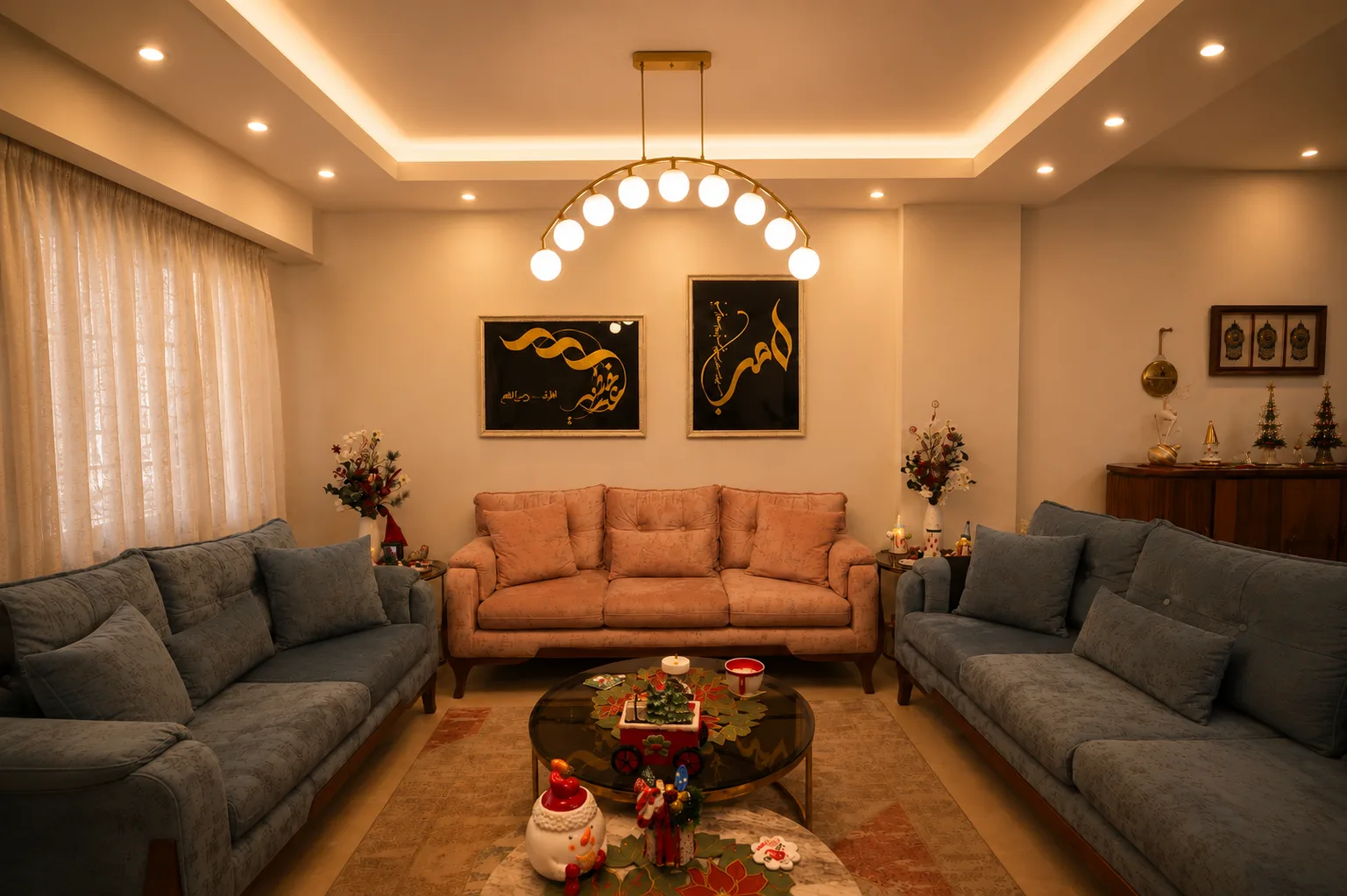 Family living room in the Mivida Compound project in 5th Settlement