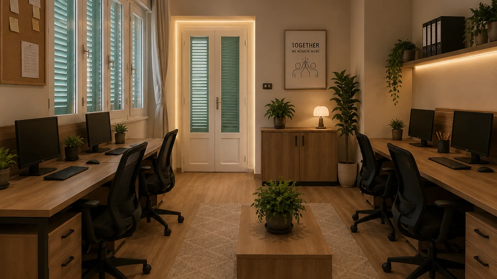 Open-plan office in the Advertise Company project in Heliopolis