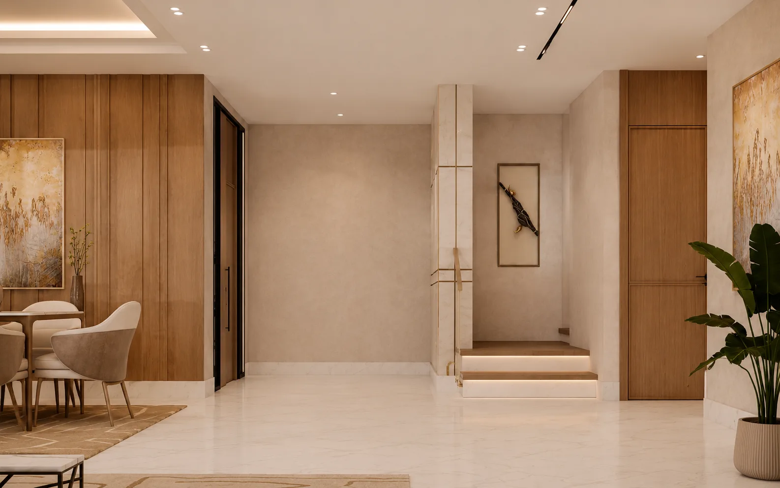 Apartment entrance hall in the Madinaty project in Madinaty