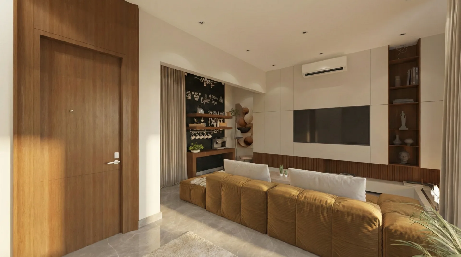 Family living room in the La Vista Compound project in New Administrative Capital