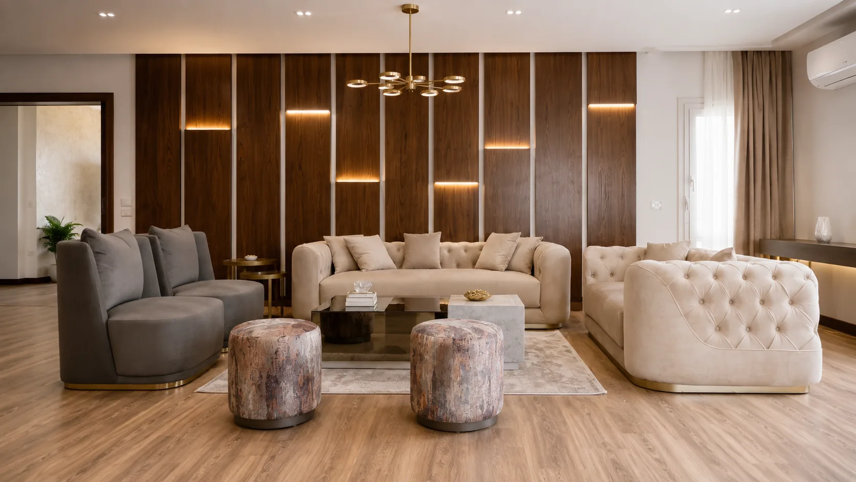 Formal living room in the Oraby Villa project in Oraby - Elobour